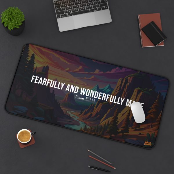 Fearfully and Wonderfully Made Desk Mat – Psalm 139:14 - Image 4