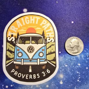 straight paths vinyl sticker